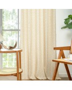 Yellow Bohemian Style Translucent Curtains